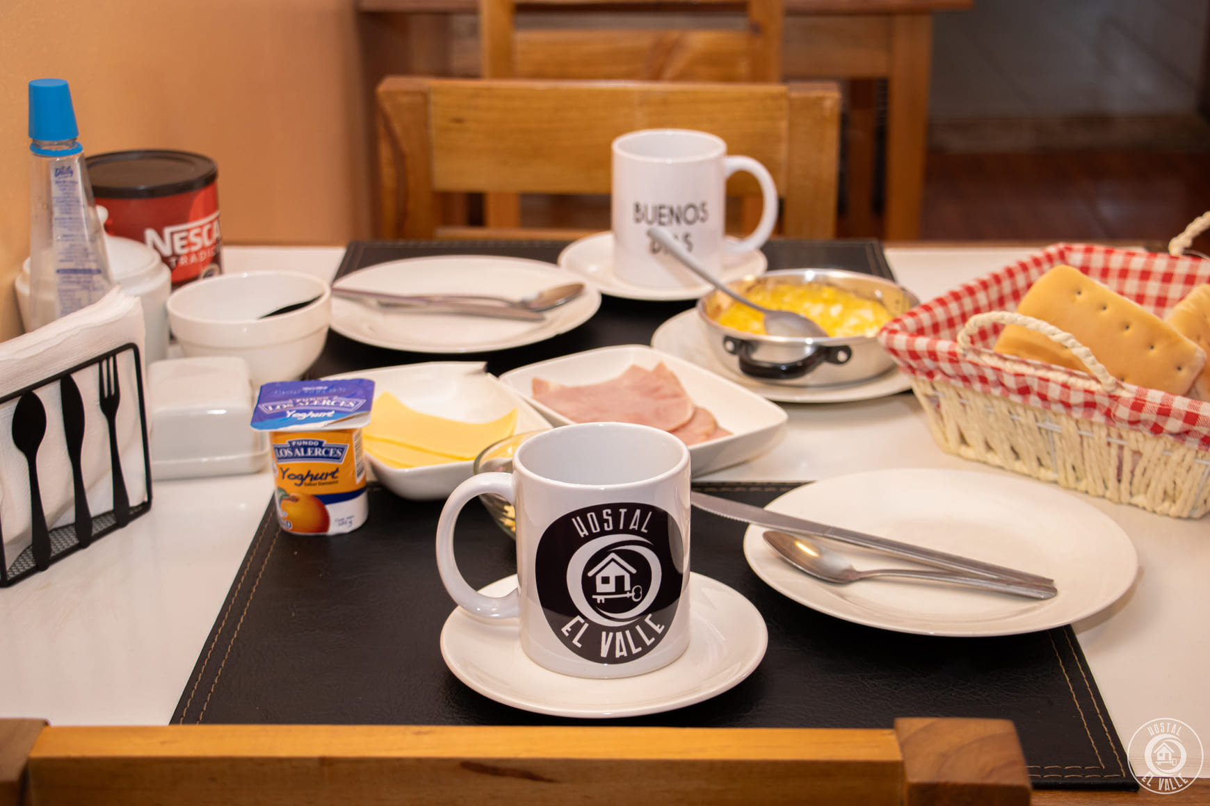 Desayuno en Hostal El Valle